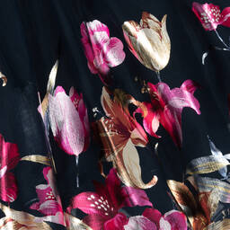 جونونا-تنورة تول لون كحلي بطبعة ورود | Childrensalon Outlet