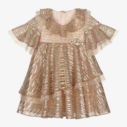 جونونا-فستان شيفون لون زهري | Childrensalon Outlet