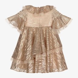 جونونا-فستان شيفون لون زهري | Childrensalon Outlet