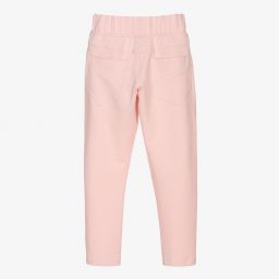 Junona-Girls Pink Cotton Trousers | Childrensalon Outlet
