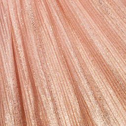 Junona-Розово-золотистое плиссированное платье | Childrensalon Outlet