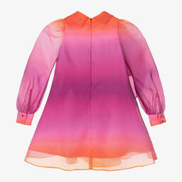 Junona-Розовое платье из органзы с эффектом омбре | Childrensalon Outlet