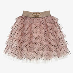 Junona-Розовая юбка из тюля в горошек | Childrensalon Outlet
