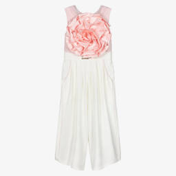 Junona-جمبسوت وردي وأبيض مزهر للبنات | Childrensalon Outlet