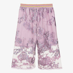 Junona-Фиолетовые брюки с вышитыми цветами | Childrensalon Outlet