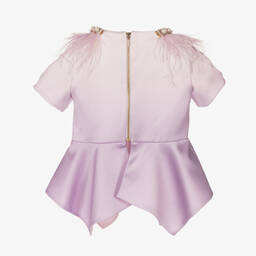 Junona-توب ساتان لون بنفسجي | Childrensalon Outlet