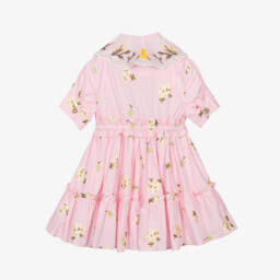Junona-Платье из хлопка с цветочным узором розового цвета для девочек | Childrensalon Outlet