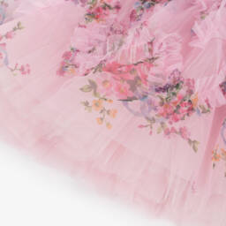 Junona-Girls Rosy Bloom Tulle Frock | Childrensalon Outlet