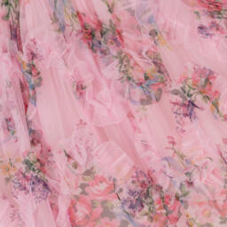 Junona-Girls Rosy Bloom Tulle Frock | Childrensalon Outlet