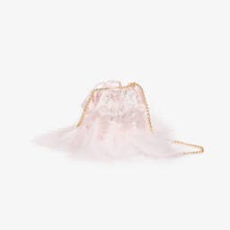 Junona-Girls Shimmering Feathered Pink Purse | Childrensalon Outlet