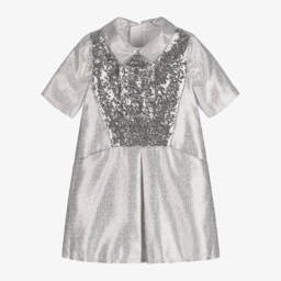 Junona-Girls Shimmering Sequin Bow Gown | Childrensalon Outlet
