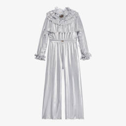 Junona-Girls Silver Shimmer Jumpsuit | Childrensalon Outlet