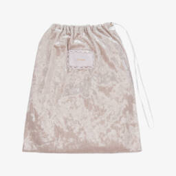 Junona-Girls Sparkling Beige Globe Bag | Childrensalon Outlet