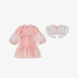 Junona-Блестящий розовый комплект из тюля для девочек | Childrensalon Outlet