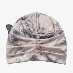 Junona-قبعة توربان لون بيج و كحلي للبنات | Childrensalon Outlet