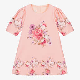 Junona-Pink Floral Dress | Childrensalon Outlet