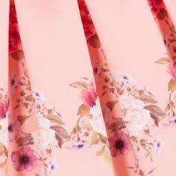 Junona-Pink Satin Floral Skirt | Childrensalon Outlet