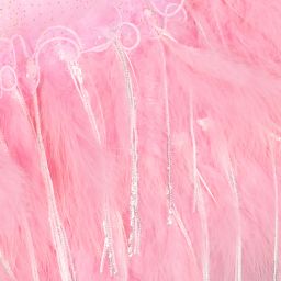 Junona-Pink Tulle & Feather Dress   | Childrensalon Outlet