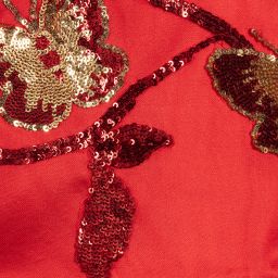Junona-Red Tulle Butterfly Dress | Childrensalon Outlet