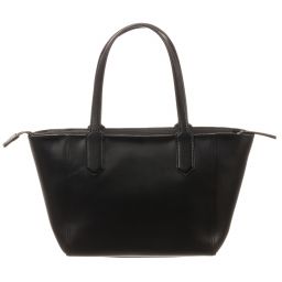 KARL LAGERFELD KIDS-Черная кожаная сумка-тоут (39 см) | Childrensalon Outlet