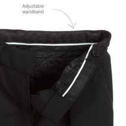 KARL LAGERFELD KIDS-Black Wool Suit Trousers | Childrensalon Outlet