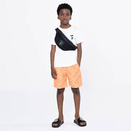 كارل لاغرفيلد كيدز-شبشب سلايدرز لون أسود للأولاد | Childrensalon Outlet