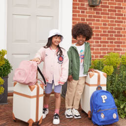 KARL LAGERFELD KIDS-بنطلون تويل كلاسيكي بيج للأولاد | Childrensalon Outlet