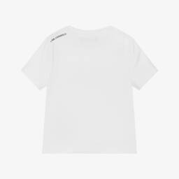 KARL LAGERFELD KIDS-Классическая белая хлопковая футболка для мальчиков | Childrensalon Outlet