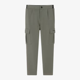 KARL LAGERFELD KIDS-Boys Green Adventure Cargo Pants | Childrensalon Outlet