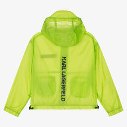 KARL LAGERFELD KIDS-Зеленая ветровка для мальчиков | Childrensalon Outlet