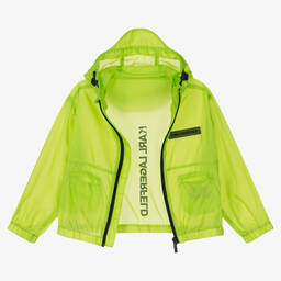 KARL LAGERFELD KIDS-Зеленая ветровка для мальчиков | Childrensalon Outlet