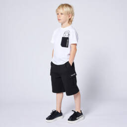 KARL LAGERFELD KIDS-Boys Onyx Cargo Adventure Shorts | Childrensalon Outlet