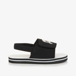 KARL LAGERFELD KIDS-Boys Sleek Black Adventure Sandals | Childrensalon Outlet