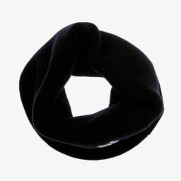 KARL LAGERFELD KIDS-Girls Black Cotton Hat & Snood Duo | Childrensalon Outlet