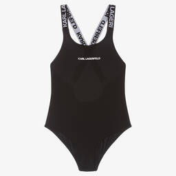 KARL LAGERFELD KIDS-Черный купальник для девочек | Childrensalon Outlet