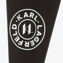 KARL LAGERFELD KIDS-Girls Black Milano Jersey Joggers | Childrensalon Outlet