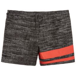 KARL LAGERFELD KIDS-Girls Black Tweed Shorts | Childrensalon Outlet