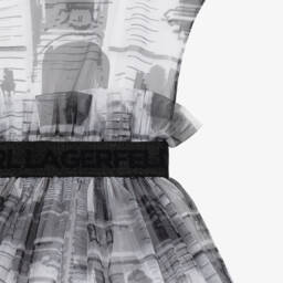 KARL LAGERFELD KIDS-Girls Elegant Tulle Party Dress | Childrensalon Outlet