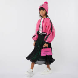 KARL LAGERFELD KIDS-تنورة شيفون لون أسود وأخضر | Childrensalon Outlet