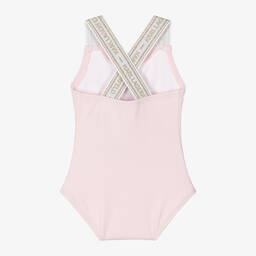 KARL LAGERFELD KIDS-مايوه بطبعة شوبت لون زهري للبنات | Childrensalon Outlet