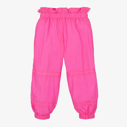 KARL LAGERFELD KIDS-Girls Pink & Gold Logo Trousers | Childrensalon Outlet