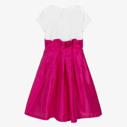 KARL LAGERFELD KIDS-Розовое и белое тафта для девочек | Childrensalon Outlet