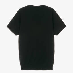 KARL LAGERFELD KIDS-Girls Sparkling Black T-Shirt Dress | Childrensalon Outlet