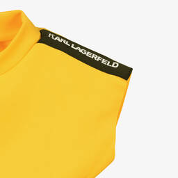 KARL LAGERFELD KIDS-Желтое платье из джерси | Childrensalon Outlet