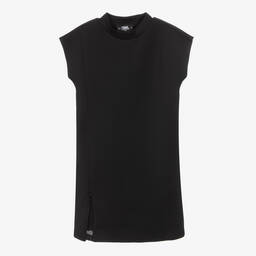 KARL LAGERFELD KIDS-Teen Girls Black Jersey Logo Dress | Childrensalon Outlet