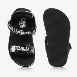 KARL LAGERFELD KIDS-Черные сандалии для подростков | Childrensalon Outlet