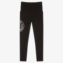 KARL LAGERFELD KIDS-Teen Girls Black Viscose Joggers | Childrensalon Outlet