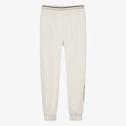 KARL LAGERFELD KIDS-Teen Girls Ivory Lyocell Joggers | Childrensalon Outlet