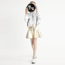 KARL LAGERFELD KIDS-Золотистая юбка цвета металлик для подростков | Childrensalon Outlet