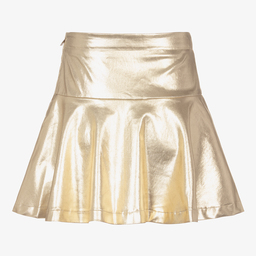 KARL LAGERFELD KIDS-Золотистая юбка цвета металлик для подростков | Childrensalon Outlet